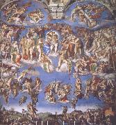 Michelangelo Buonarroti den yttersta domen, sixinska kapellt oil on canvas